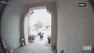 Family thanks delivery driver who saved woman in dog attack