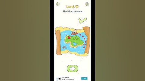 Dop 2: Delete one part level 45 - Find the treasure #shorts