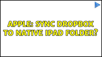 Apple: Sync dropbox to native iPad folder?