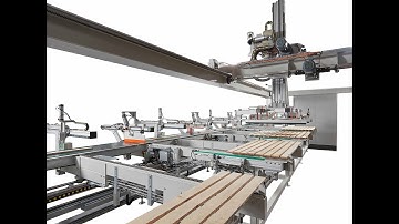 Loading Unloading for mitersaw and brushing machine