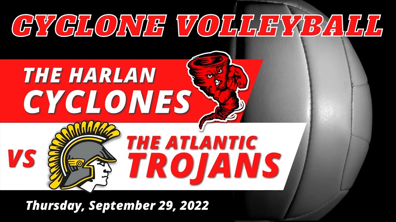 HCHS Cyclone Volleyball - Harlan vs Atlantic- 9/29/22