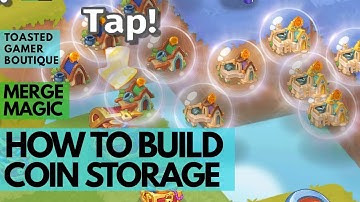 Merge Magic Coin Storage • How To Build & Reduce Cost ☆☆☆