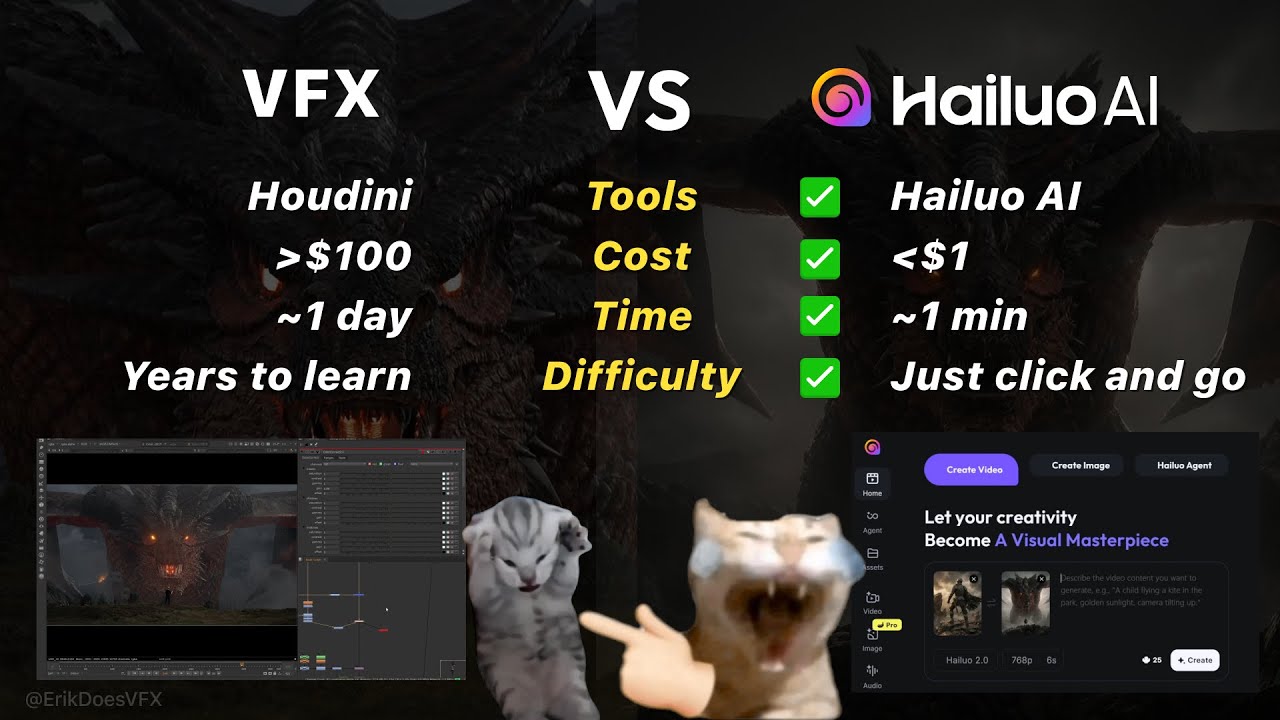 From VFX to Hailuo AI — the evolution is wild. 🔥⚡