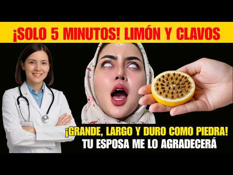 Solo 1 LIMÓN y CLAVOS DE OLOR: En 5 MINUTOS recupera la FIRMEZA de tus 18 años