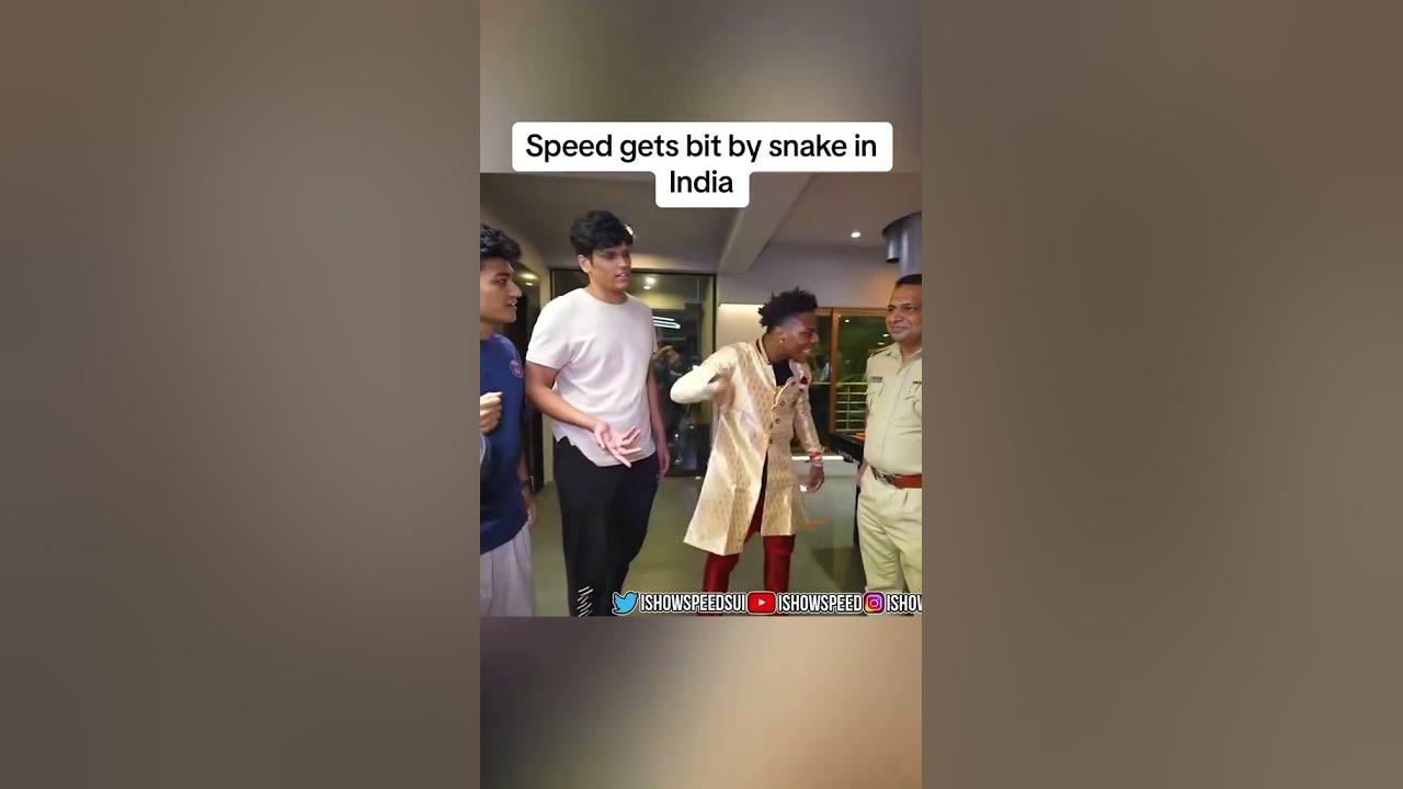 Ishowspeed (an American r, rapper, and online streamer) recently  traveled to India, and during a livestream he got bit by a snake…