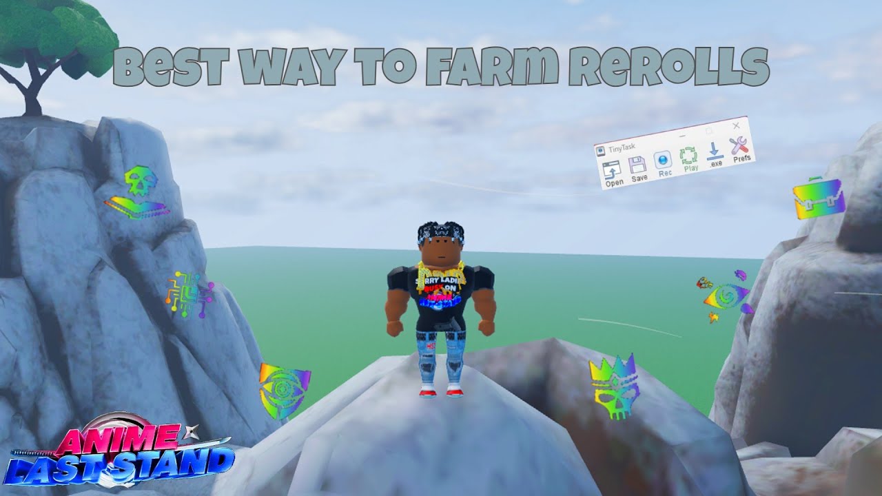How to afk farm rerolls in anime last stand youtube