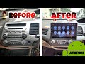 10.1 Inch Android Car Stereo Installation On My Modified Honda Civic!!!!!