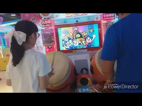 太鼓の達人　グリーンverアジア版  迅風丸  【 1p：あい  フルコンボ！】 【2p：みなど  8不可】