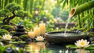 Relaxation Music Bamboo Water Fountain 🌿 Nature Sounds Relaxing Music, Deep Healing, Insomnia