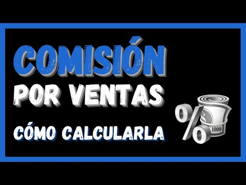 Video: ¿Cómo se contabilizan los gastos de comisión de ventas?