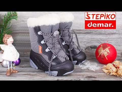 DEMAR Snow Mar D 4017 - Детские зимние сноубутсы. Видео обзор от STEPIKO DEMAR Snow Mar D 4017 - Детские зимние сноубутсы. Видео обзор от STEPIKO