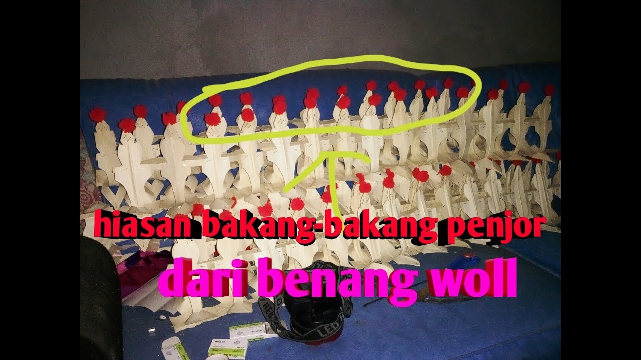 Cara bikin bola dari  benang  wol  untuk hiasan  Penjor YouTube