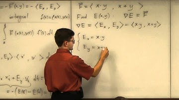 Lecture 2011.07.27 Part 07/10 Anti-derivative of a Vector Field: Example 1