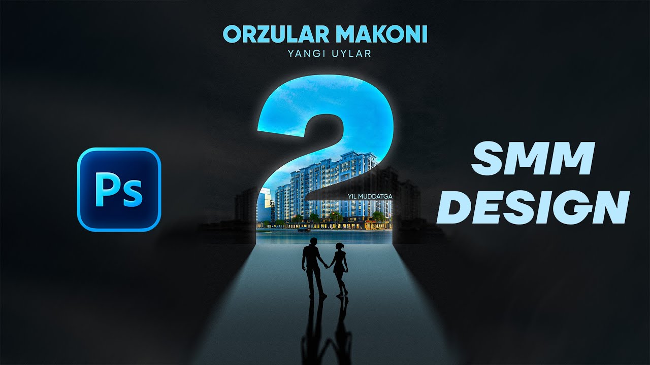 SMM DIZAYN - QURILISH KOMPANIYASI UCHUN | PHOTOSHOPDA DARSLIK