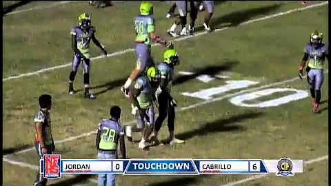 Cabrillo QB #2 Michael Lovett III breaks tackles a...