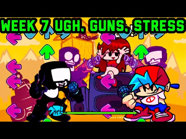 Friday Night Funkin' - Week 7_ Hard Difficulty Gameplay (w_ New Cutscenes)  [Ugh, Guns, Stress] - video Dailymotion