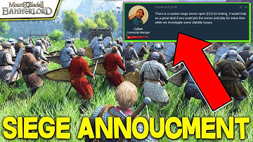New Siege Multiplayer Announcement (EU) - Mount & Blade II: Bannerlord