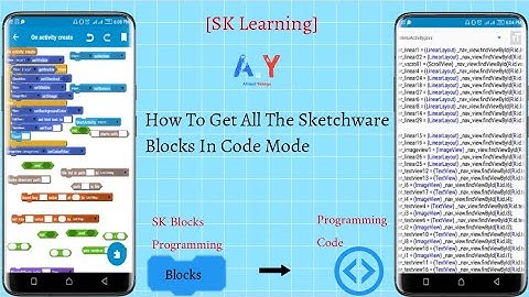 [SK Learning] How To Get All The Sketchware Blocks In Code Mode.