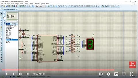 09 | LED 7 SEG ĐẾM 0 - 9 ATMEGA16 #ATMEGA16 #7SEGMENT #AVR