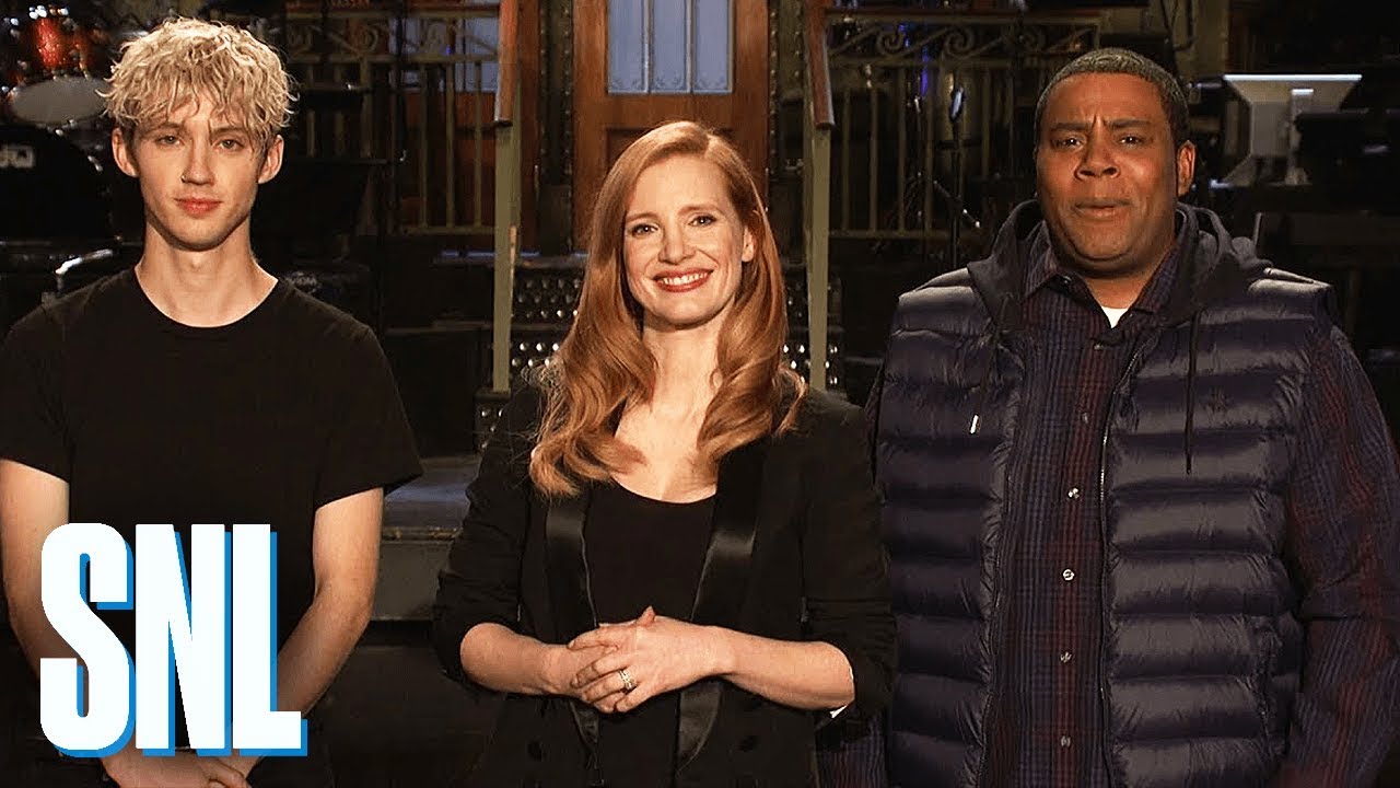 Jessica Chastain Is Not Afraid to End Kenan Thompson - SNL - YouTube