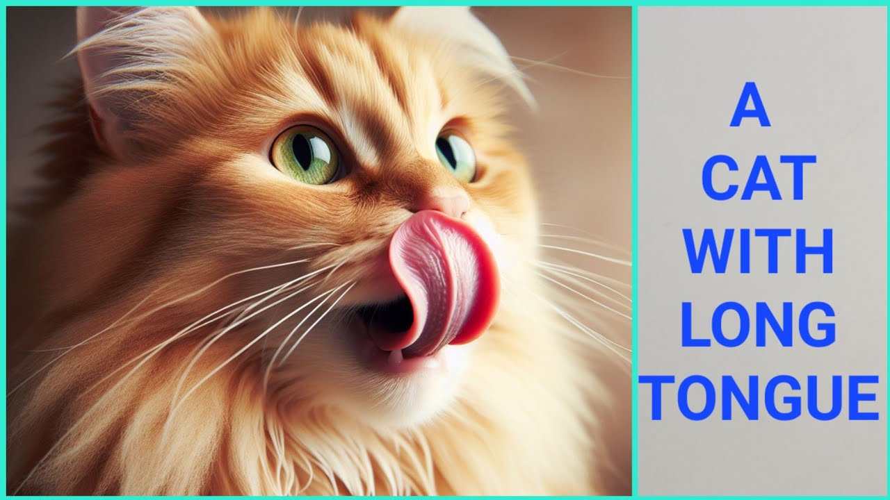 Cat with Longest Tongue : Watch This Kitty Stretch with Its Tongue