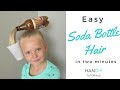 Easy Soda Bottle Hair Tutorial: Crazy Hair Day!