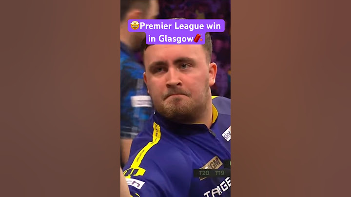🎯Glasgow glory for Luke Littler🎯Premier League Darts Dart Luke Humphries