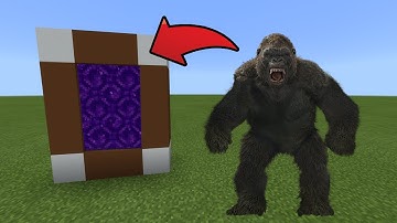 How To Make a Portal to the King Kong Dimension in MCPE (Minecraft PE)