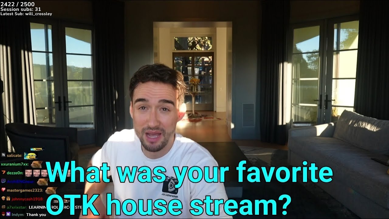 Артер спрашивает в чате, какой трансляционный выпуск OTK House ему понравился больше всего
