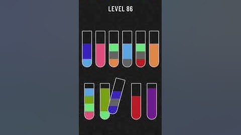 Water Sort Puzzle Level 86 Walkthrough Solution iOS/Android