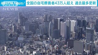 全国の自宅療養者43万人超　過去最多更新(2022年2月5日)