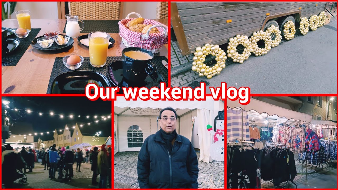 My Weekend Vlog | Christmas Market | German Breakfast | Weekend Routine Vlog |  Urdu Vlogs Germany
