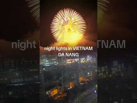 From our window you can see the beauty of VIETNAM DANANG NIGHT LIGHT