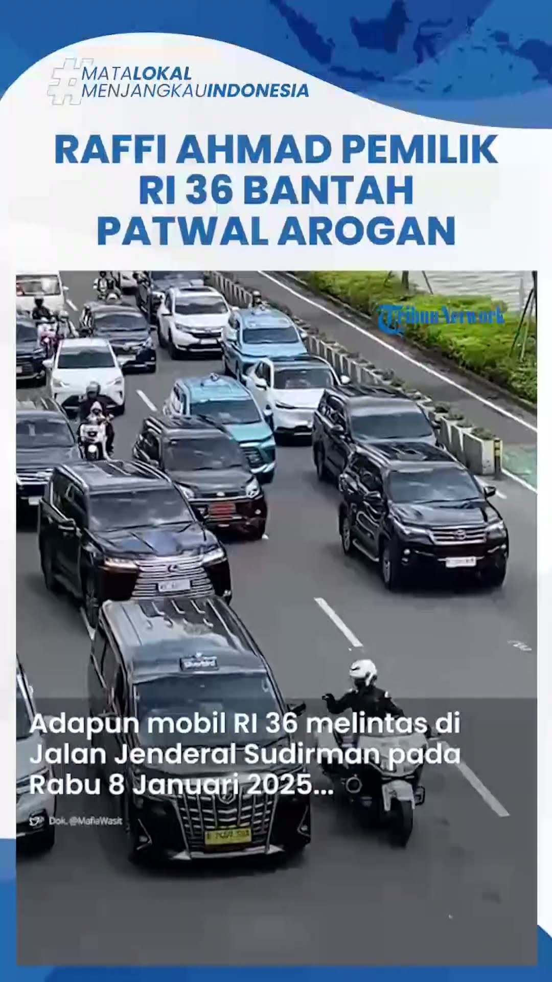 Pengakuan Raffi Ahmad Mobil RI 36 Miliknya, Bantah Petugas Patwal Bersikap Arogan tapi Tegur Sopir