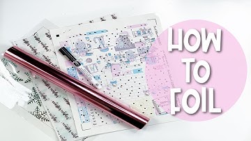 How to Foil - With a MINC Machine vs Laminator | Planmas Day 6