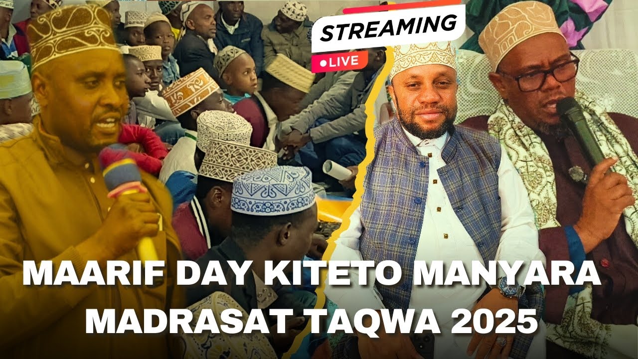 LIVE 🔴 KILELE CHA MAARIF DAY MADRASAT TAQWA TAWI LA SHAMSUL MAARIF KITETO MANYARA 14/08/2025