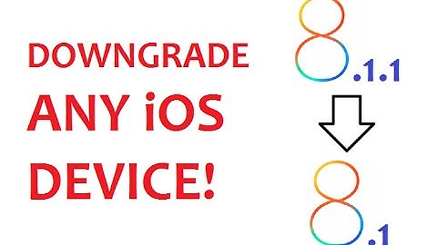 How To Downgrade iOS 8.1.1 to 8.1 - Windows Version - Easiest Way
