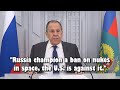 Lavrov Confronts U.S. Accusations on Nuclear Space Weapons | English Subtitles
