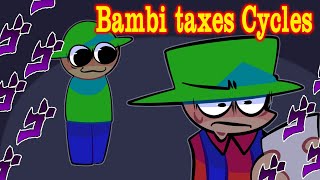 Bandu and Bambi doing taxes Cycles Endless covers