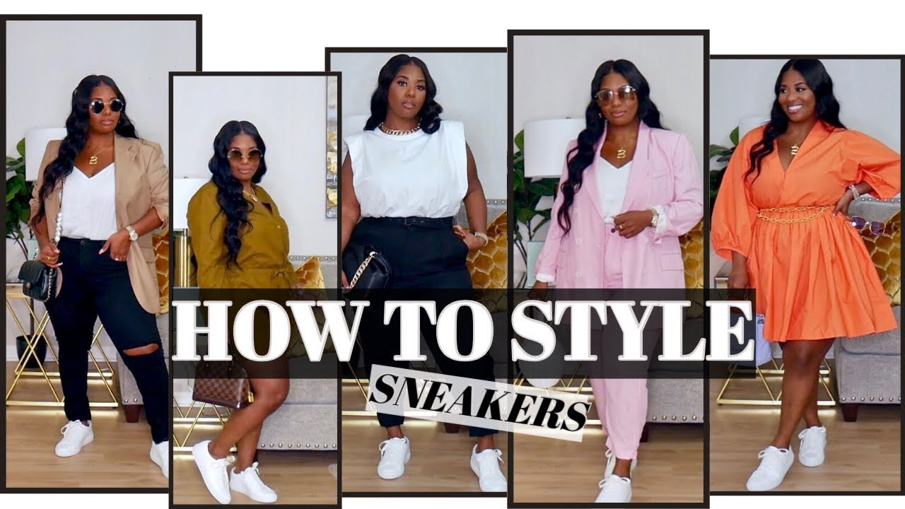 HOW TO STYLE SNEAKERS! CASUAL CHIC OUTFITS! | POCKETSANDBOWS - YouTube