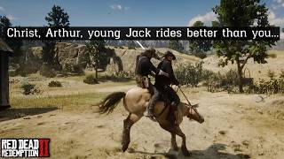 Arthur Gives Gang Members A Ride But He Cant Control the Damn Horse... | RDR2