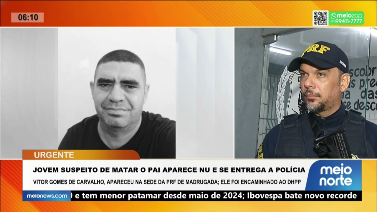 Filho suspeito de matar o próprio pai se entrega à polícia; acompanhe! | Bom Dia