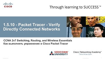 Курс Молодого Бойца Cisco Часть 2 2021 CCNA 2 SRWE 1.5.10 Packet Tracer Verify Directly Con Networks