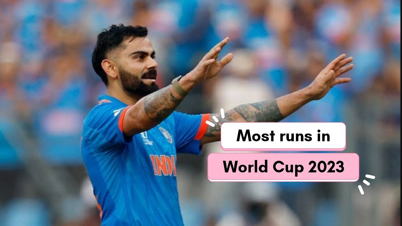 Most runs in World Cup 2023 - YouTube