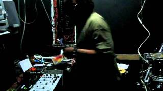 DJ EMUX doing his thing at 'Altered Fridays'...