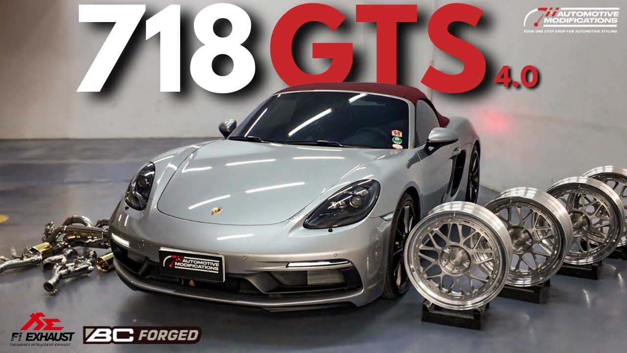 Porsche 718 Boxster GTS Build | FI Exhaust + BC Forged Wheels Upgrade ...