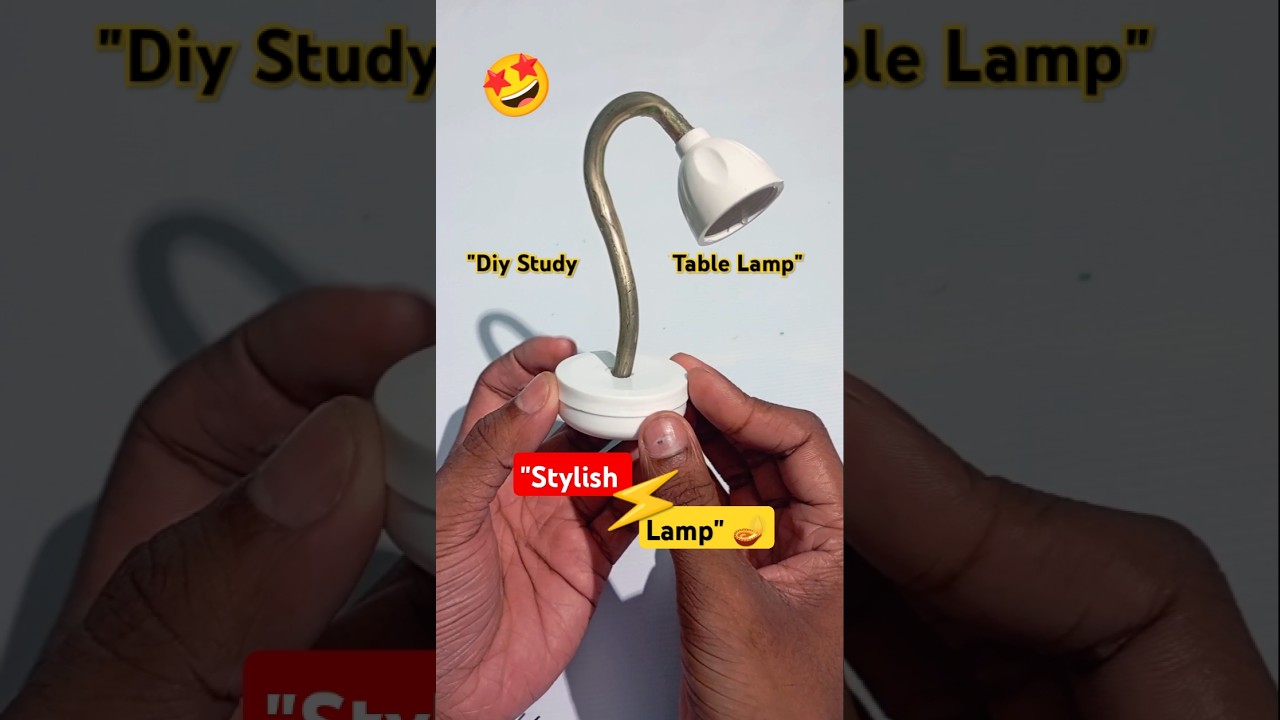 DIY Table Lamp from Empty Cream Box | Creative Study Lamp Idea From Trash 🔥