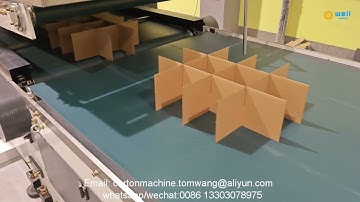 Automatic Corrugated Cardboard Partition Assembler #partition #assembler #factory