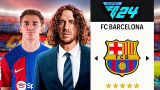 CARLES PUYOL RECONSTRUYE al FC BARCELONA en FC24