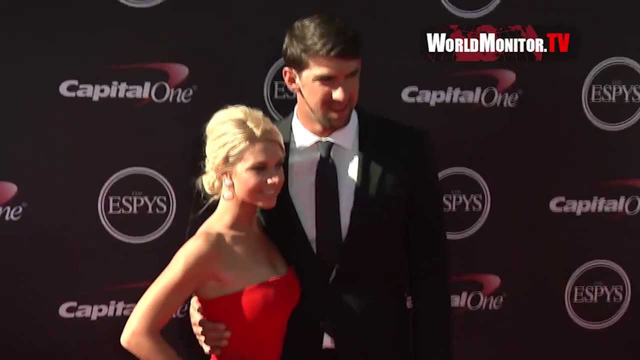 Michael Phelps Arrives At Espy Awards 2013 With New Girlfriend Win Mcmurry